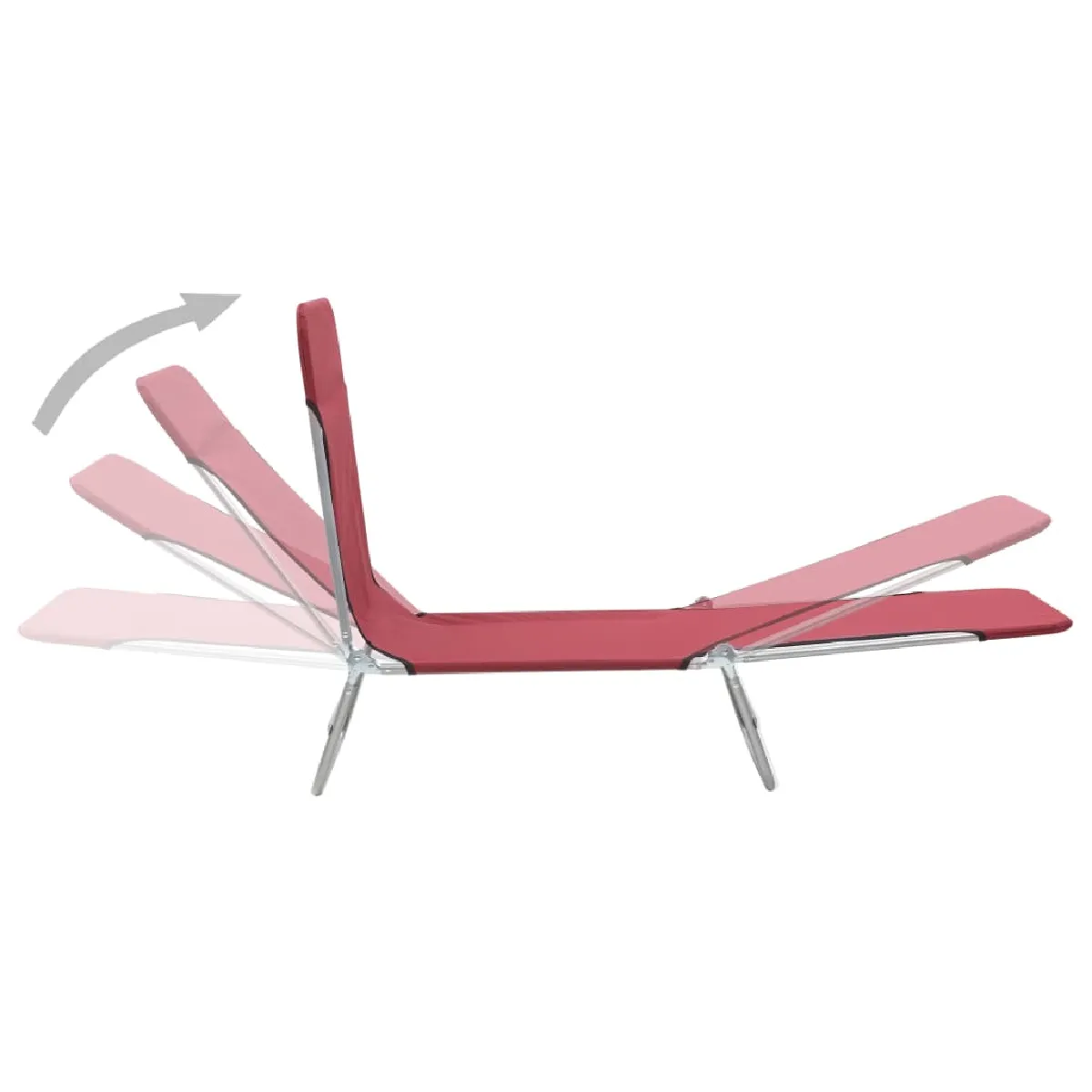 Helloshop26 Lot de 2 chaises longues