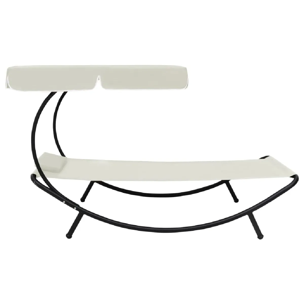 Helloshop26 Transat avec coussin - Blanc crème