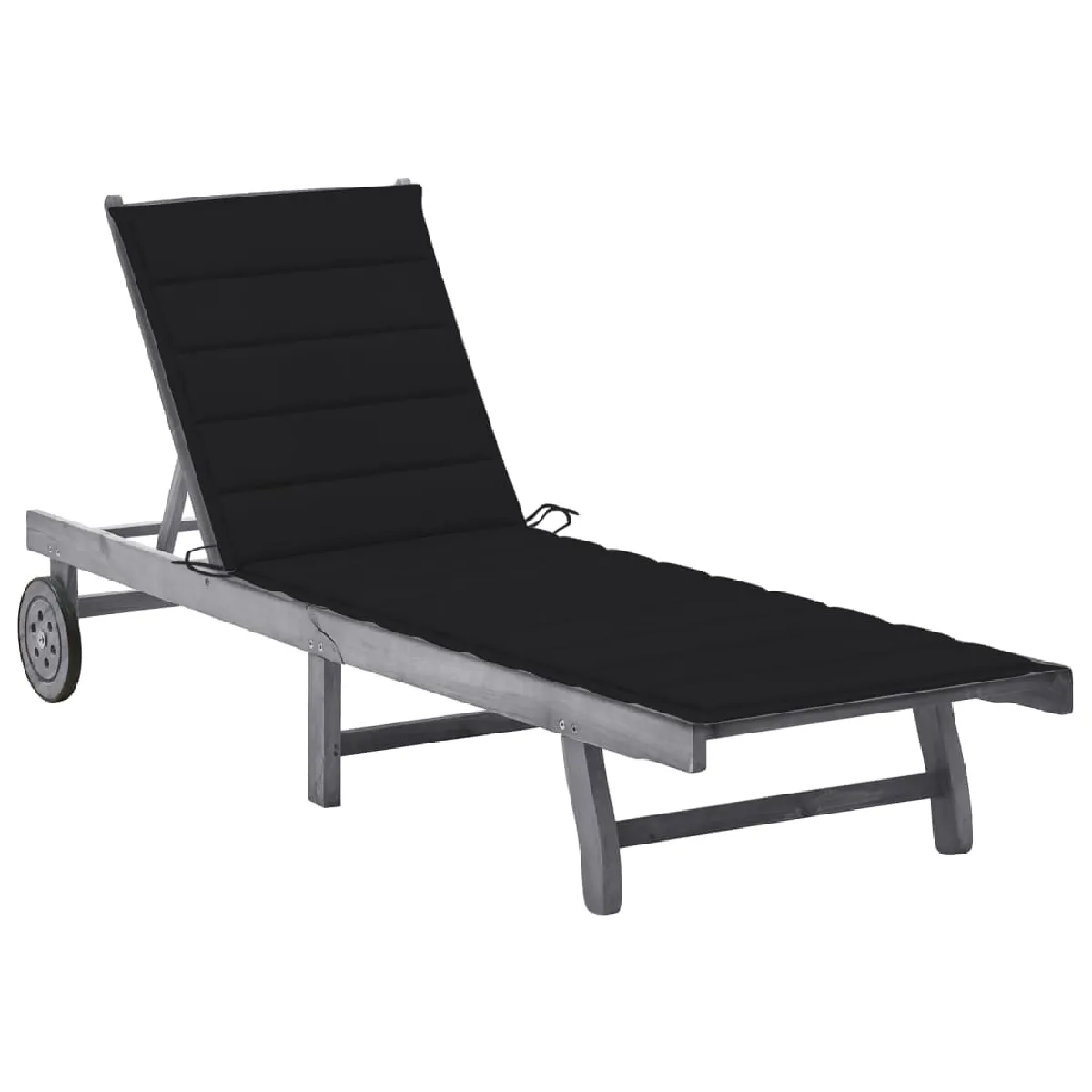 Vidaxl chaise longue bois d'acacia - vue 6