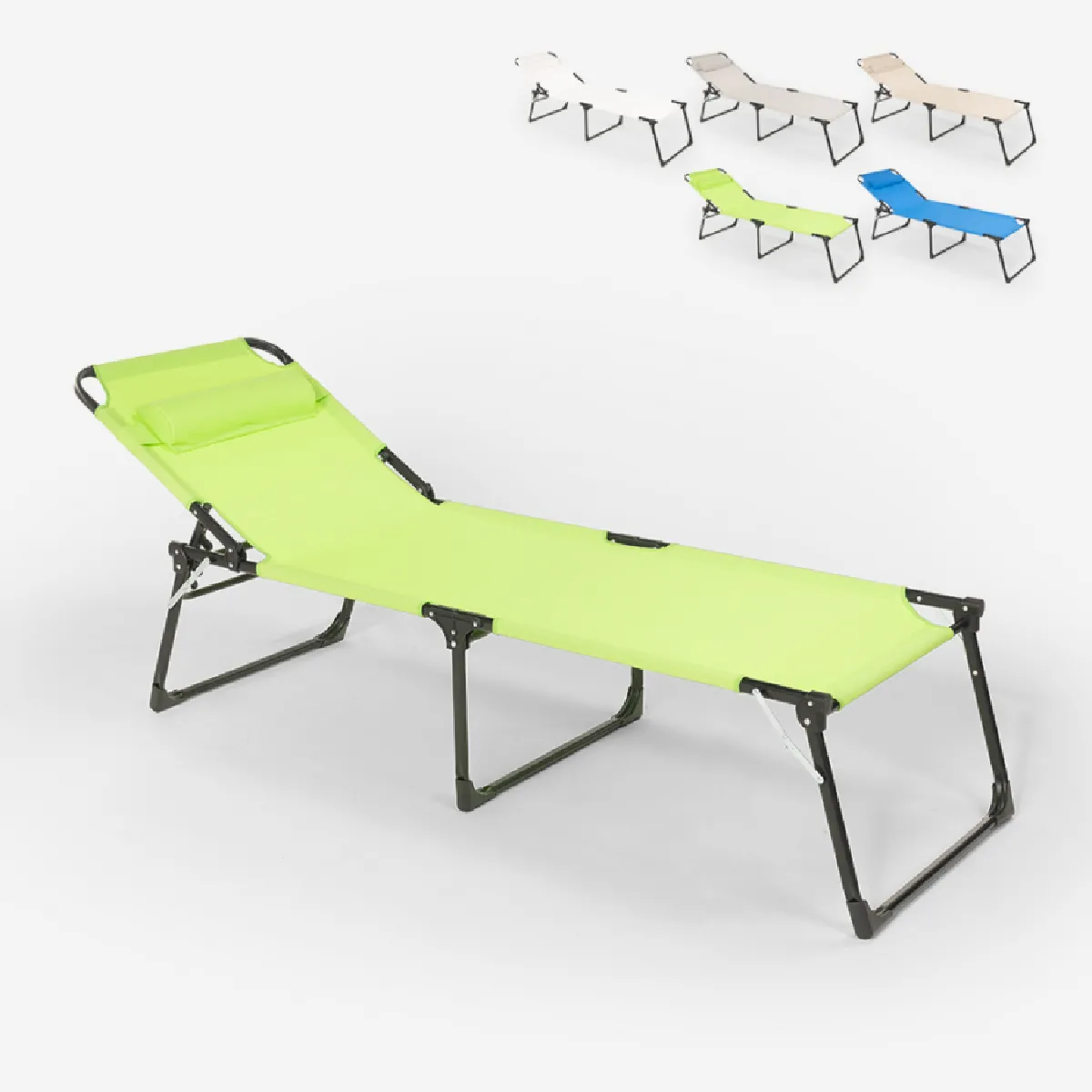 Beach and garden design Chaise longue - Vert foncé Beach and garden design Chaise longue - Vert foncé