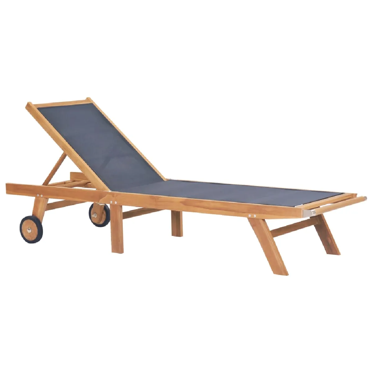 Helloshop26 chaise longue teck - Multicolore