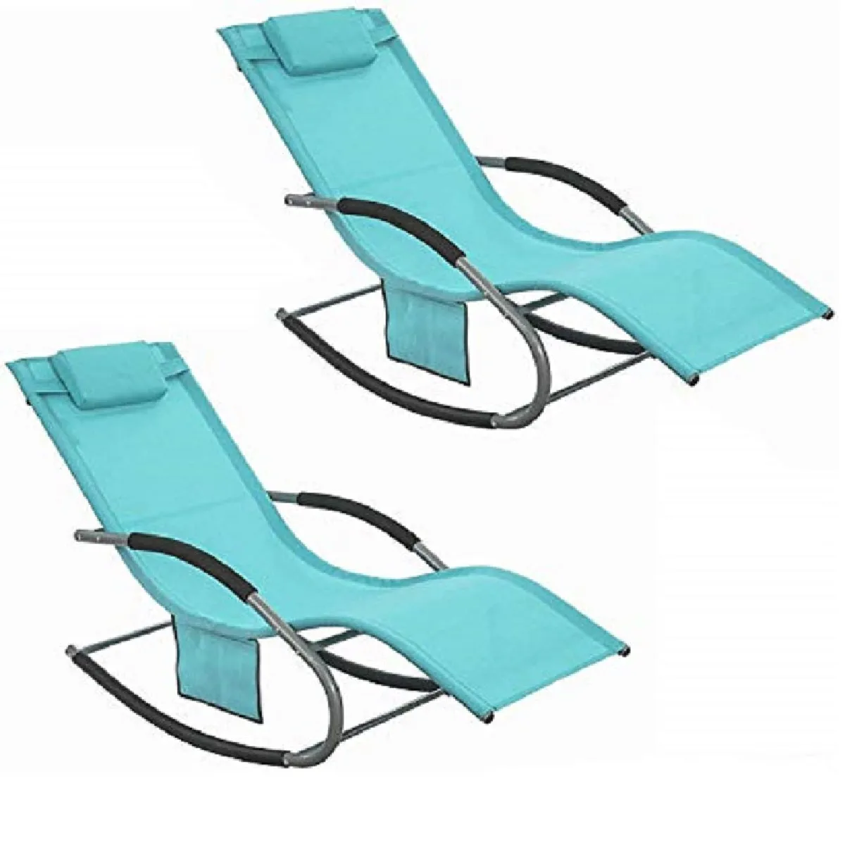 SoBuy Fauteuils à bascule OGS28 - Set de 2