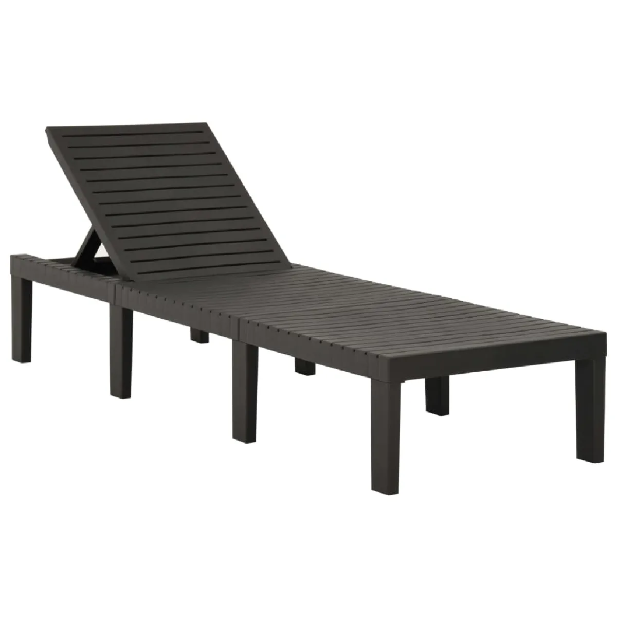 vidaXL Chaise longue en plastique - vue 2