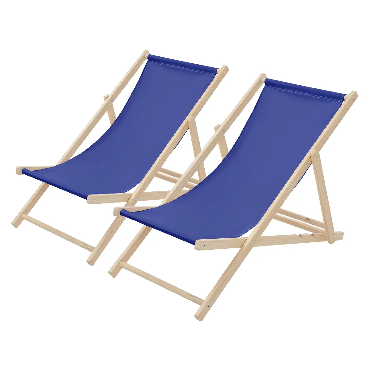 ECD Germany Chilienne pliable 2x bleu foncé ECD Germany Chilienne pliable 2x bleu foncé
