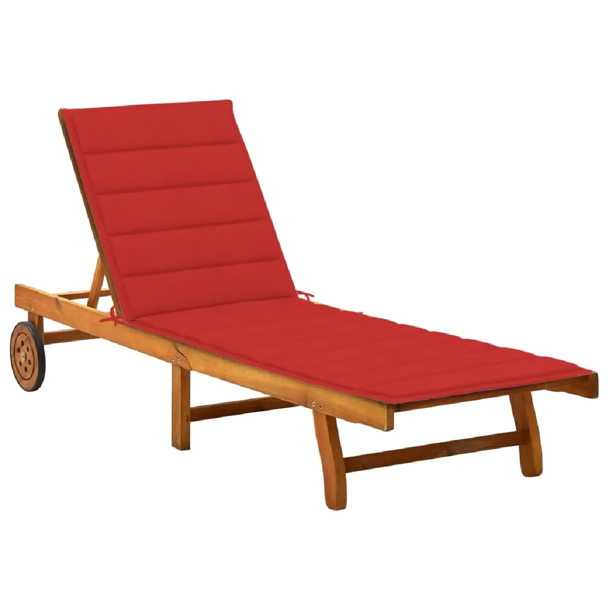 vidaXL Chaise longue bois - Acacia massif