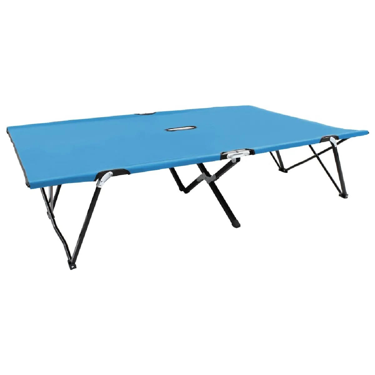 vidaXL Chaise longue 2 places Acier