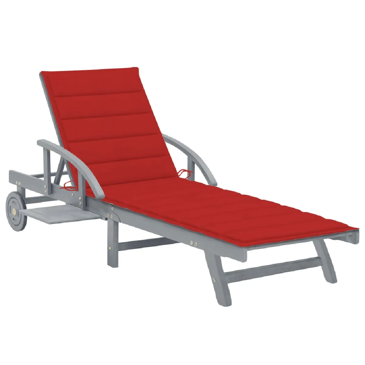vidaXL Chaise en Acacia Délavée - vue 4