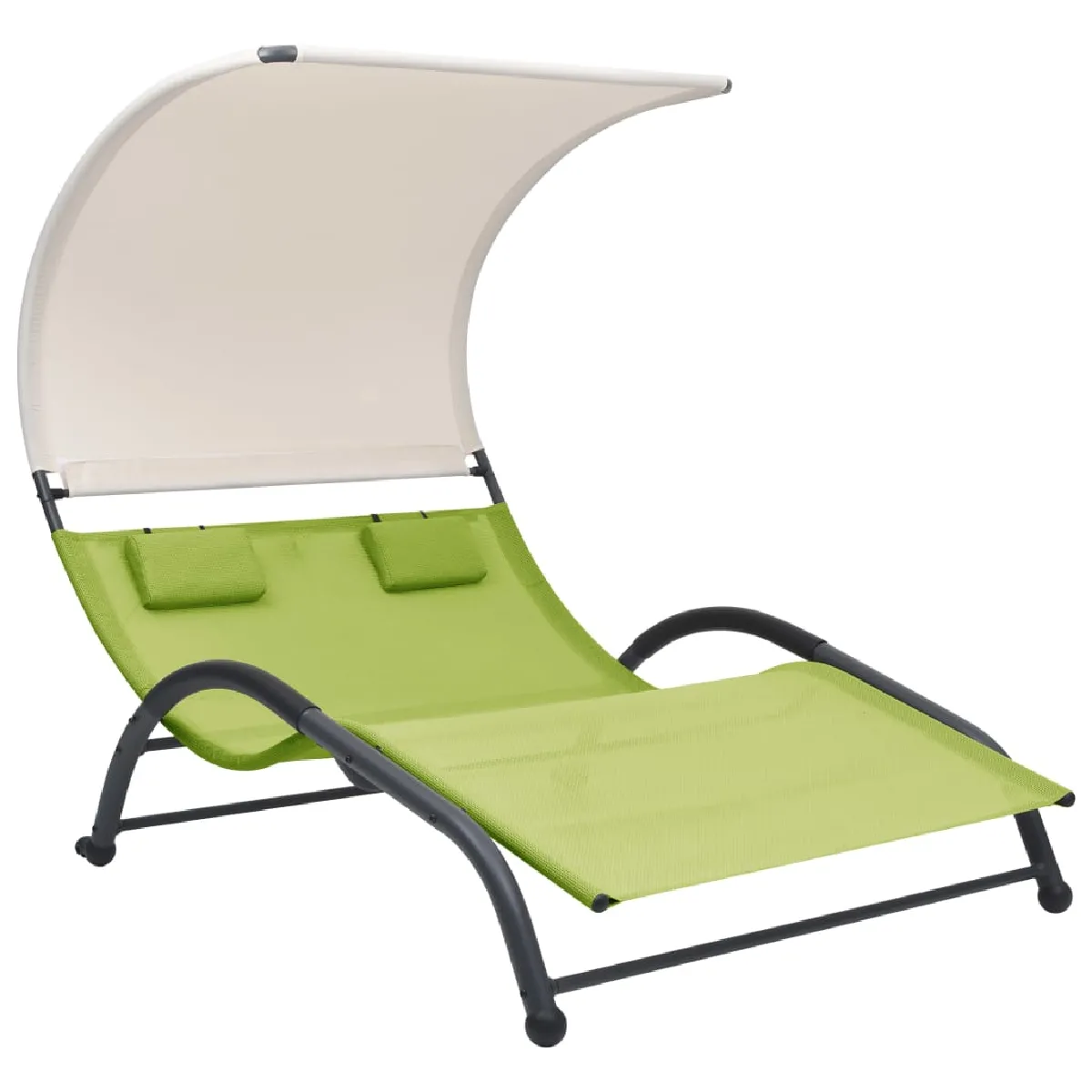 Vidaxl chaise longue pliable résine tressée
