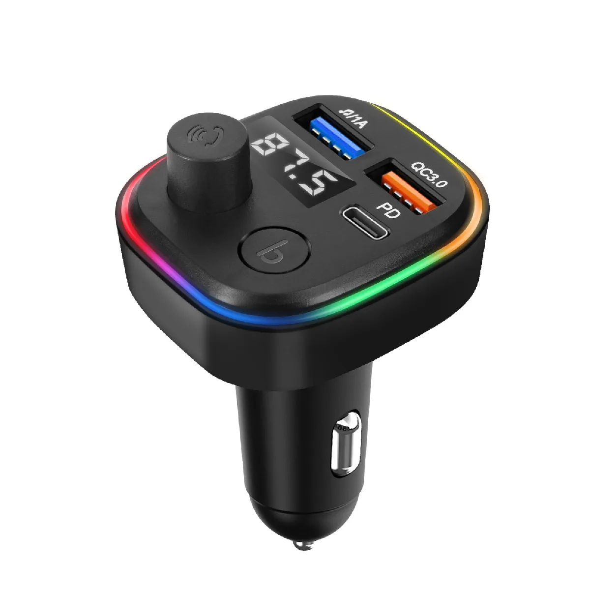 Avizar Noir Transmetteur Fm Bluetooth C2