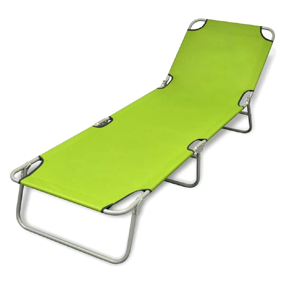 vidaXL Chaise longue pliable Pomme - vue 2