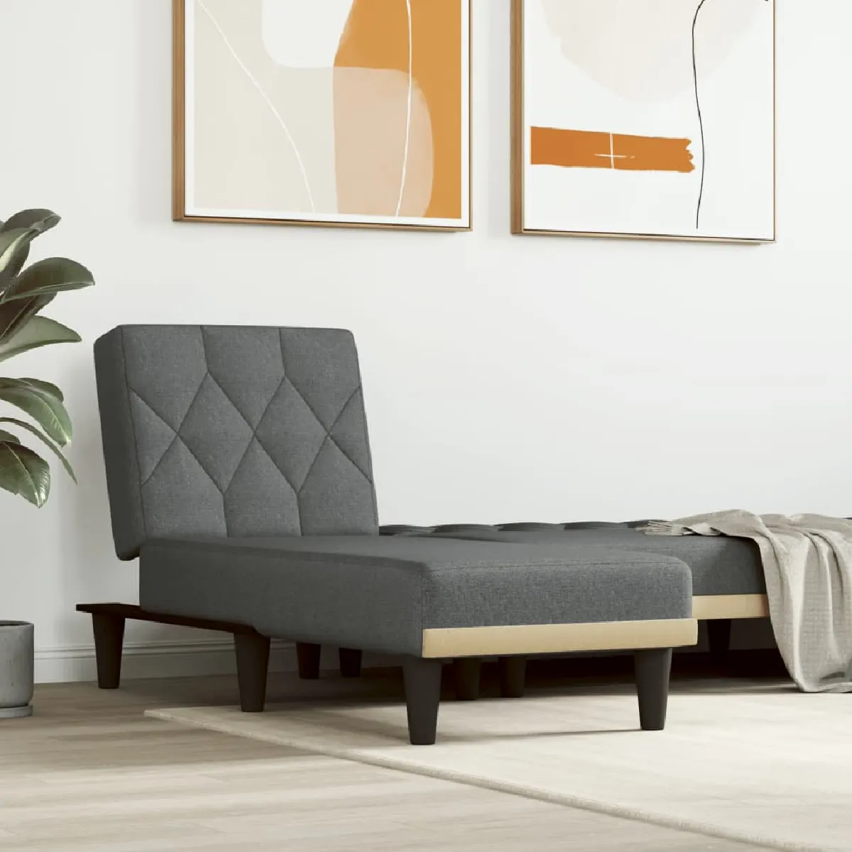 vidaXL Chaise Longue Inclinable - vue 3