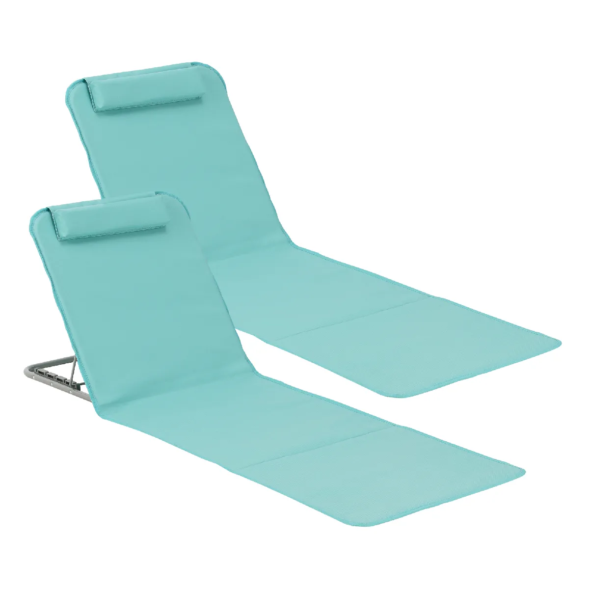 En.casa Matelas de plage x2 - Turquoise