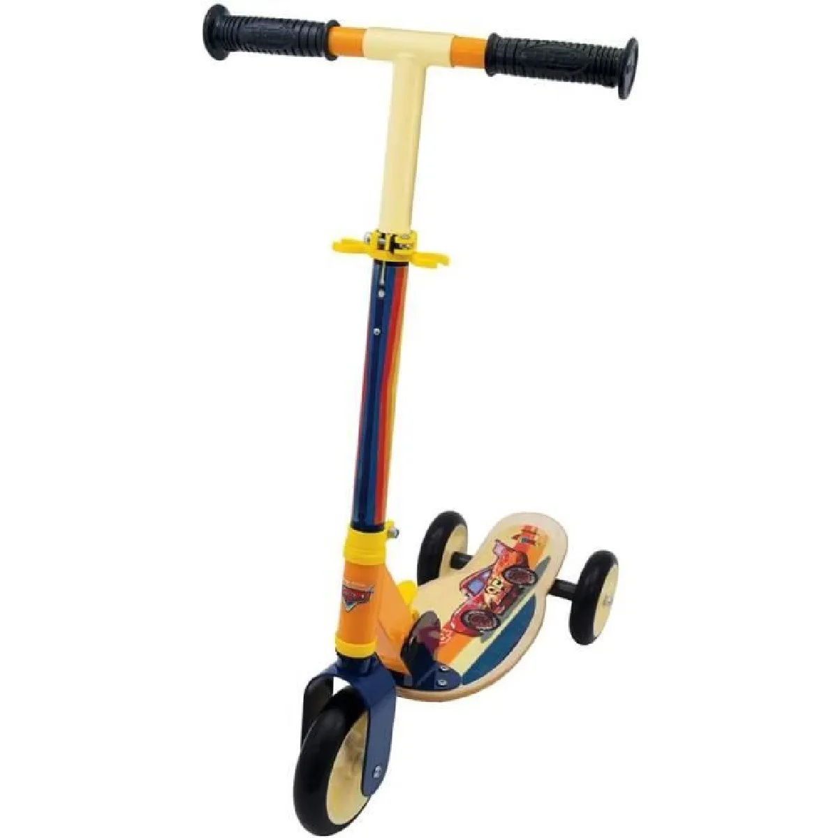 Trottinette Enfant Smoby Cars 750337 – Pliable, 3 Roues Silencieuses, Guidon Réglable - vue 8