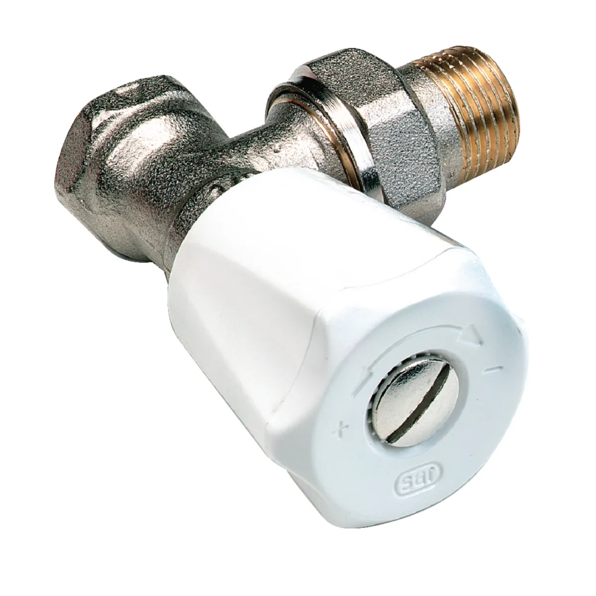 Comap Noir Robinet De Radiateur Eurosar Équerre Nickelé 1/2'' - 418204 - Image 3