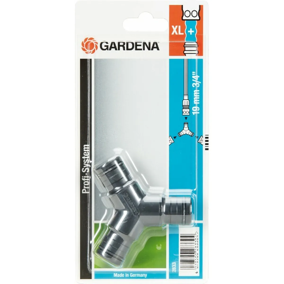 Gardena Raccord en Y grand débit Profi 2833-20