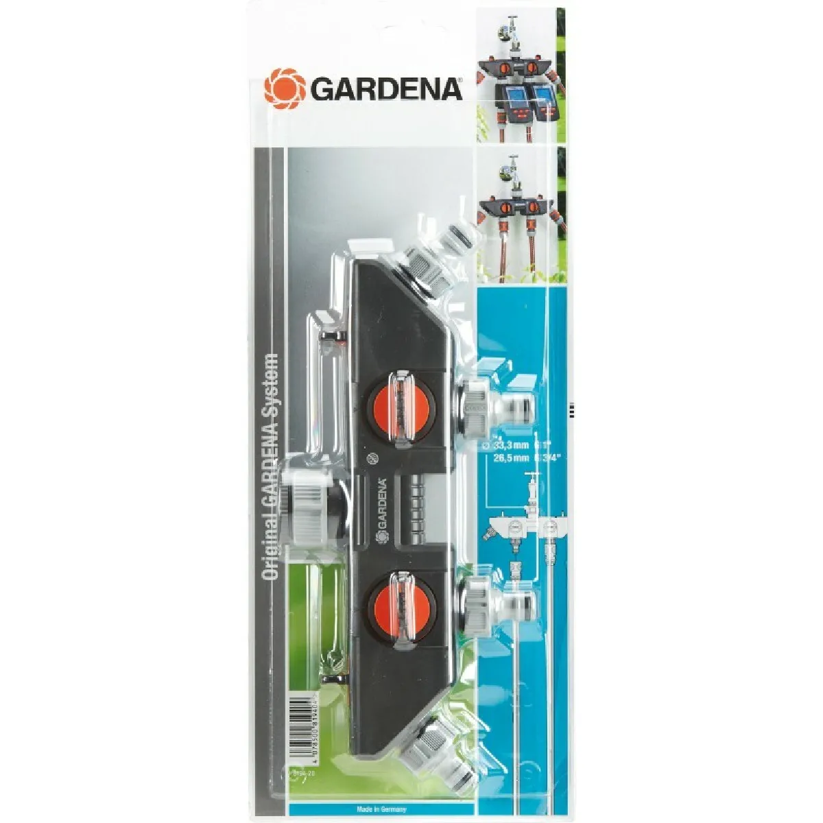 Sélecteur d'arrosage 4 voies GARDENA Modèle 8194 20 Connexion unique Garantie - vue 3
