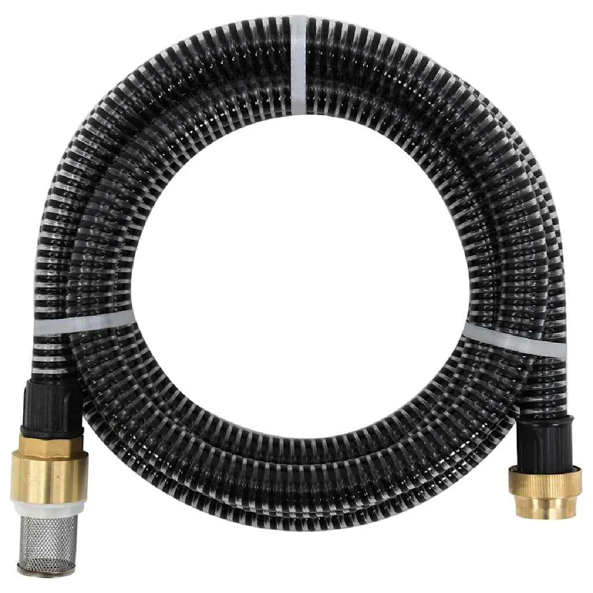 Vidaxl Noir Tuyau D'aspiration - 15 M