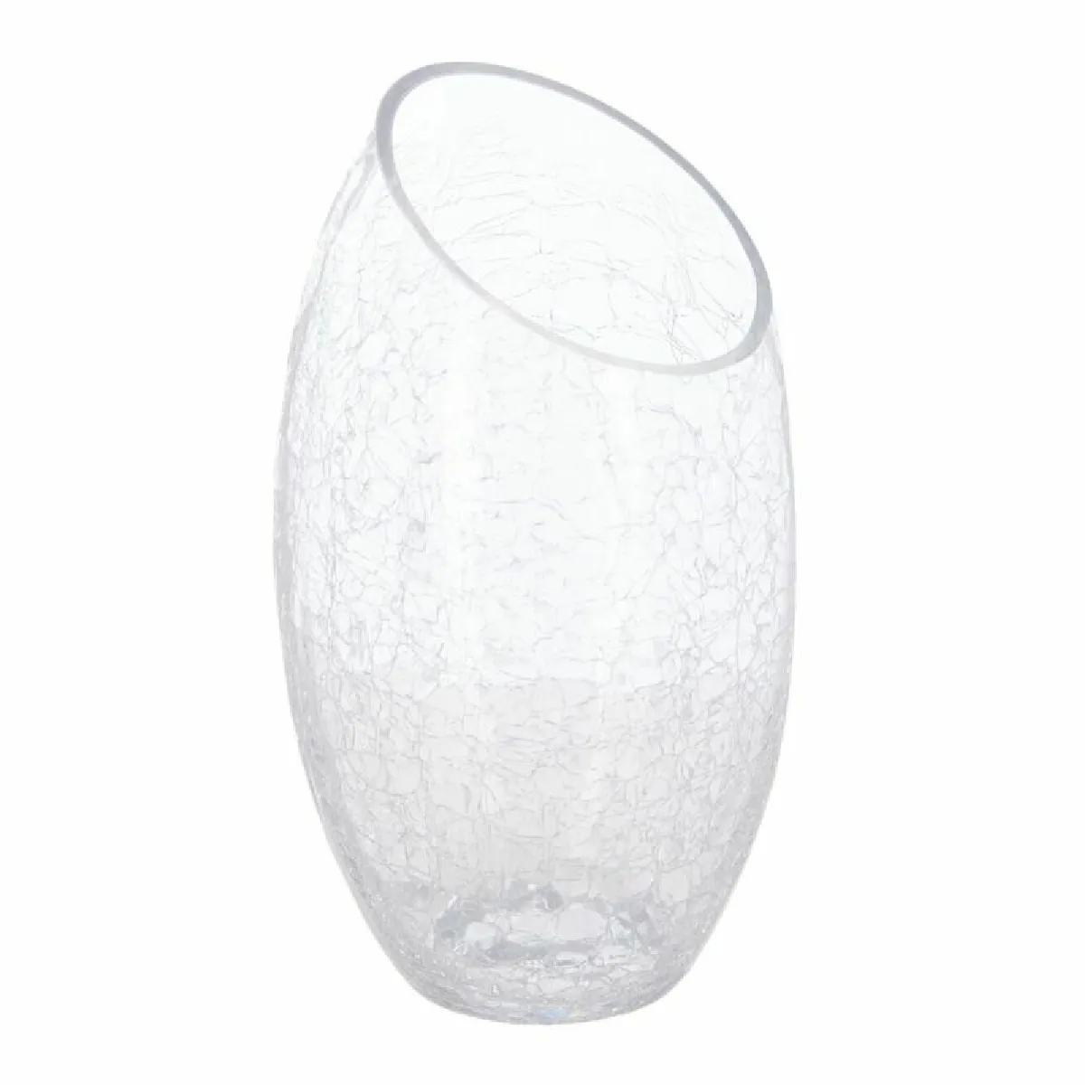 Paris Prix Vase En Verre - H. 23 Cm - Effet Craquelé - Image 3