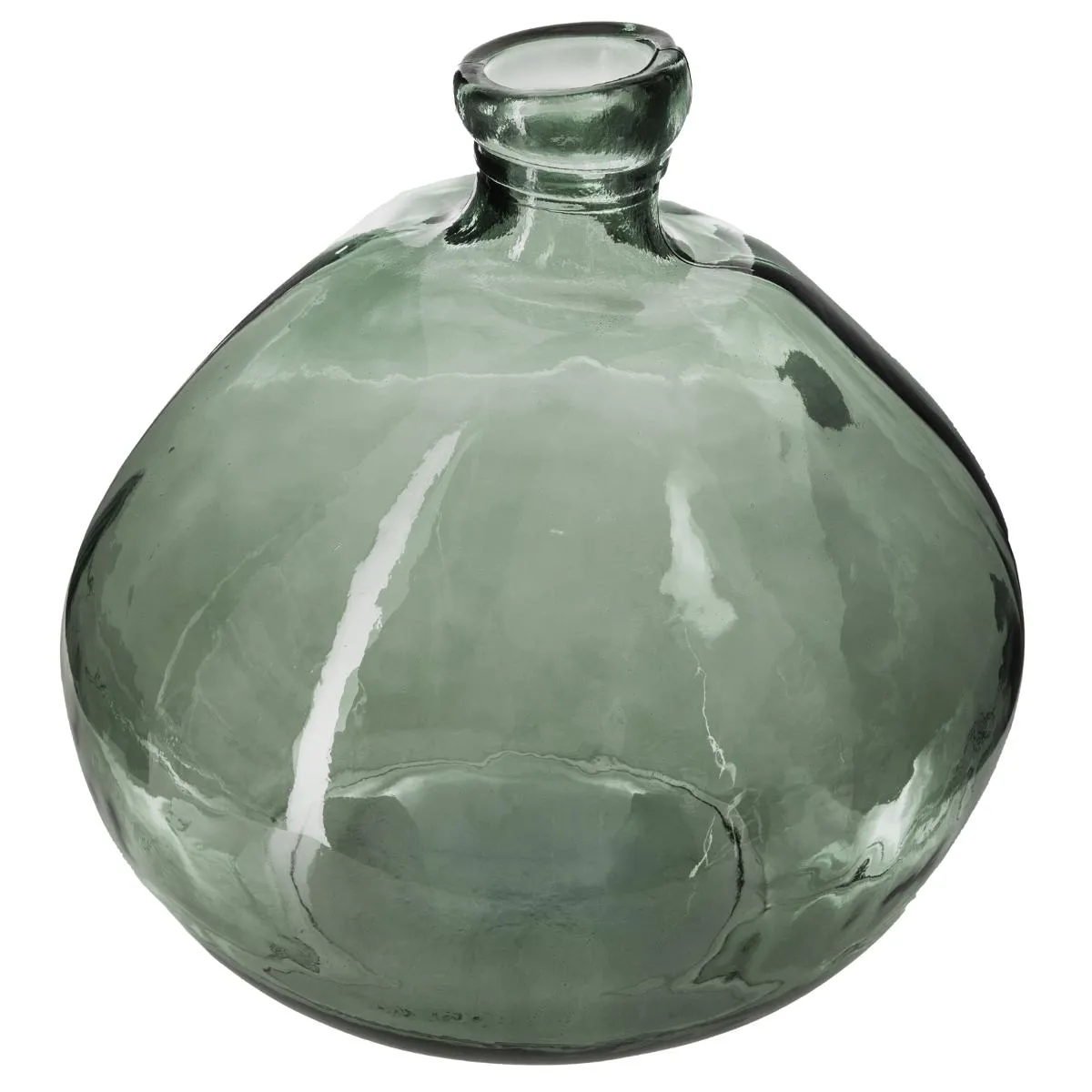 Atmosphera Vert Vase En Verre Rond