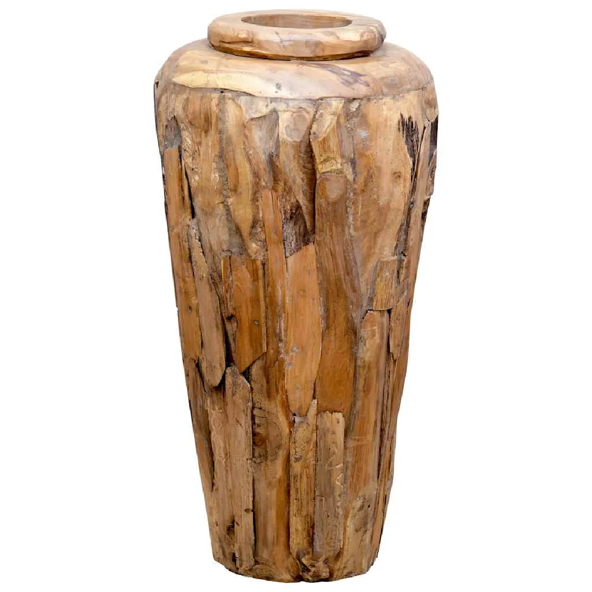 VIDAXL  Vase - Bois de Teck
