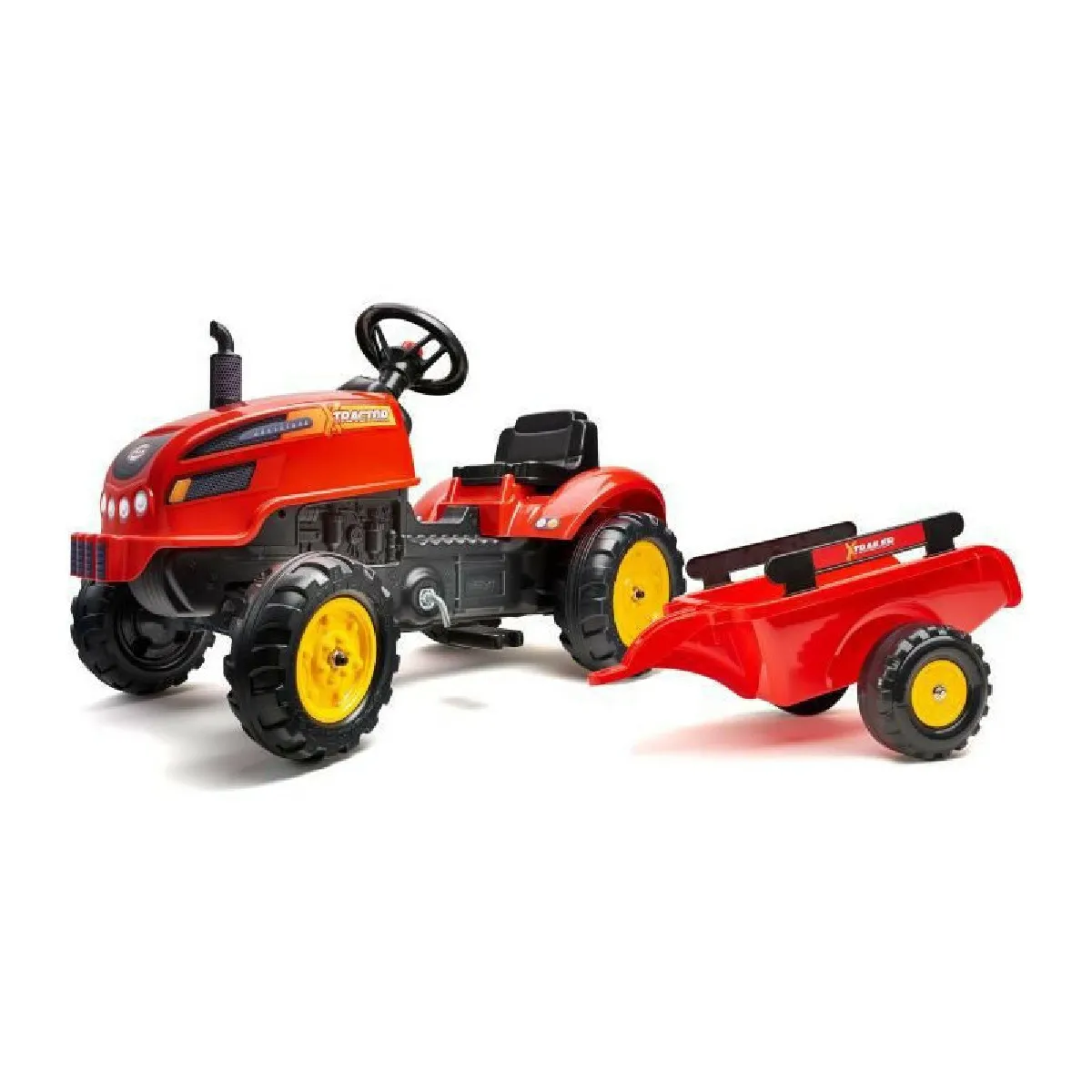 Falk Rouge Tracteur À Pédales X-Tractor
