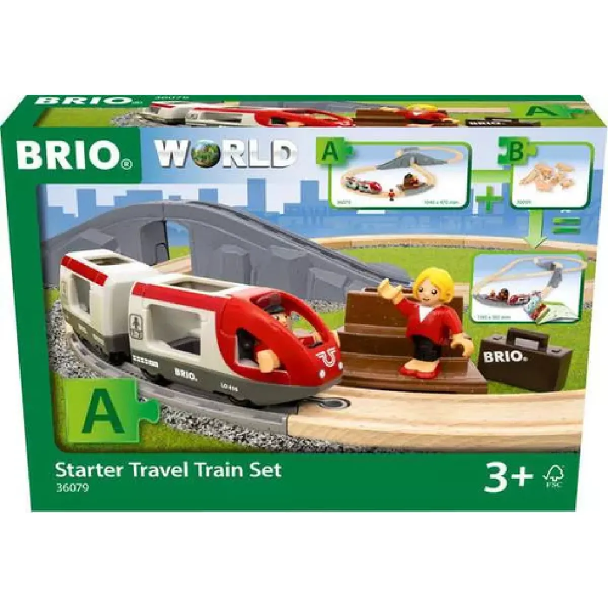 Bouwsets - circuit 8-reizigers - pak a Brio