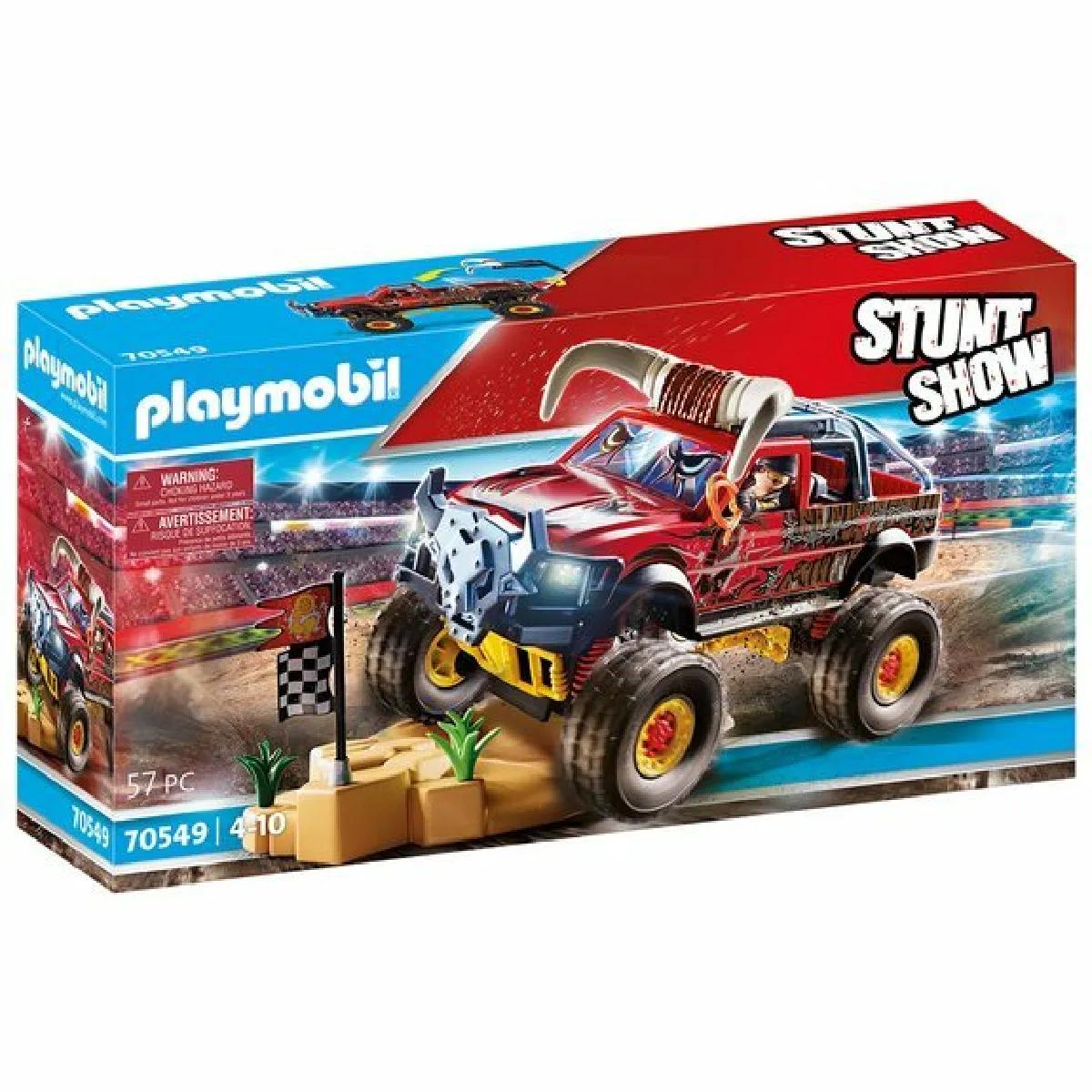 Playmobil Taureau Stuntshow 4x4 Cascade 70549