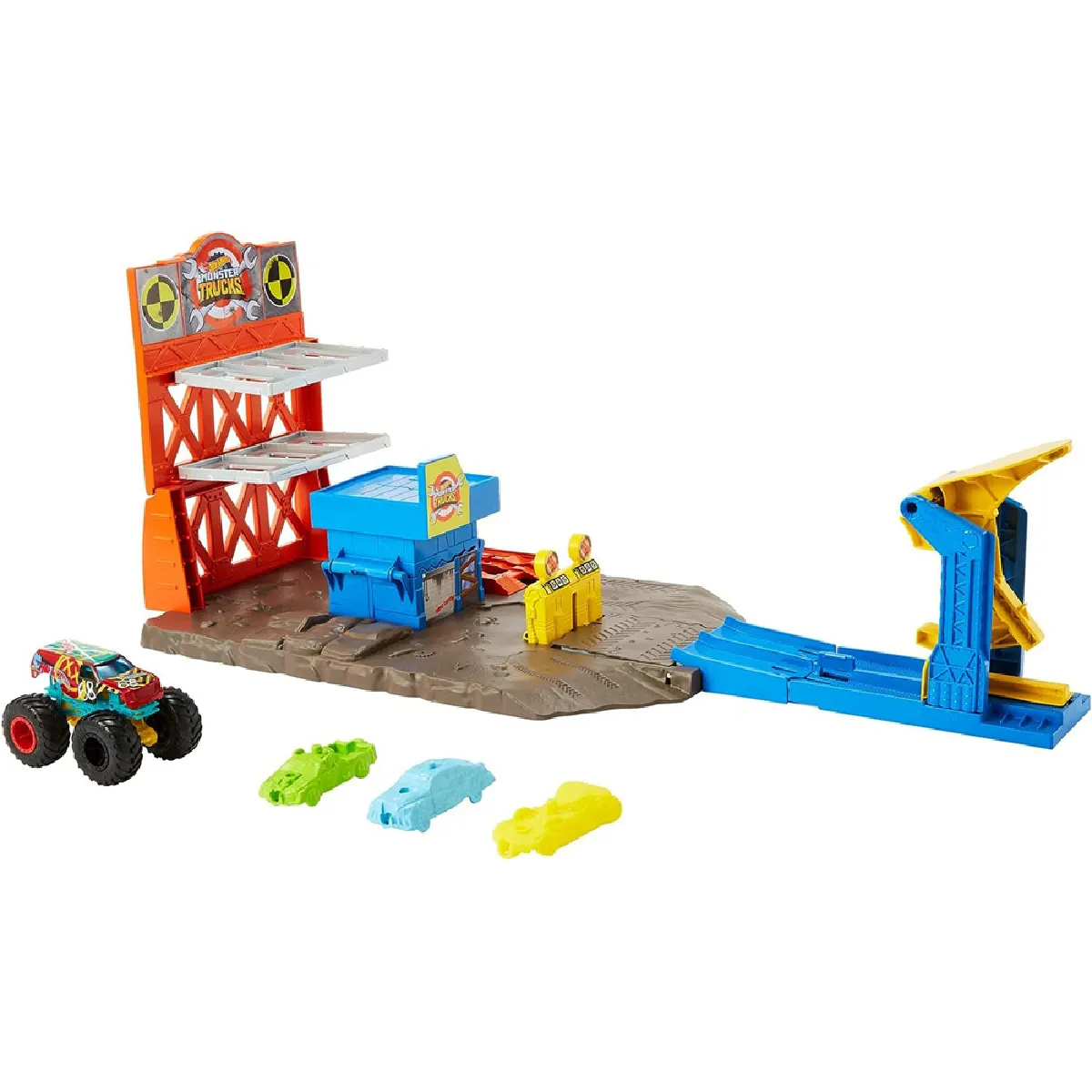 HOT WHEELS  Monster Trucks Station Explosive