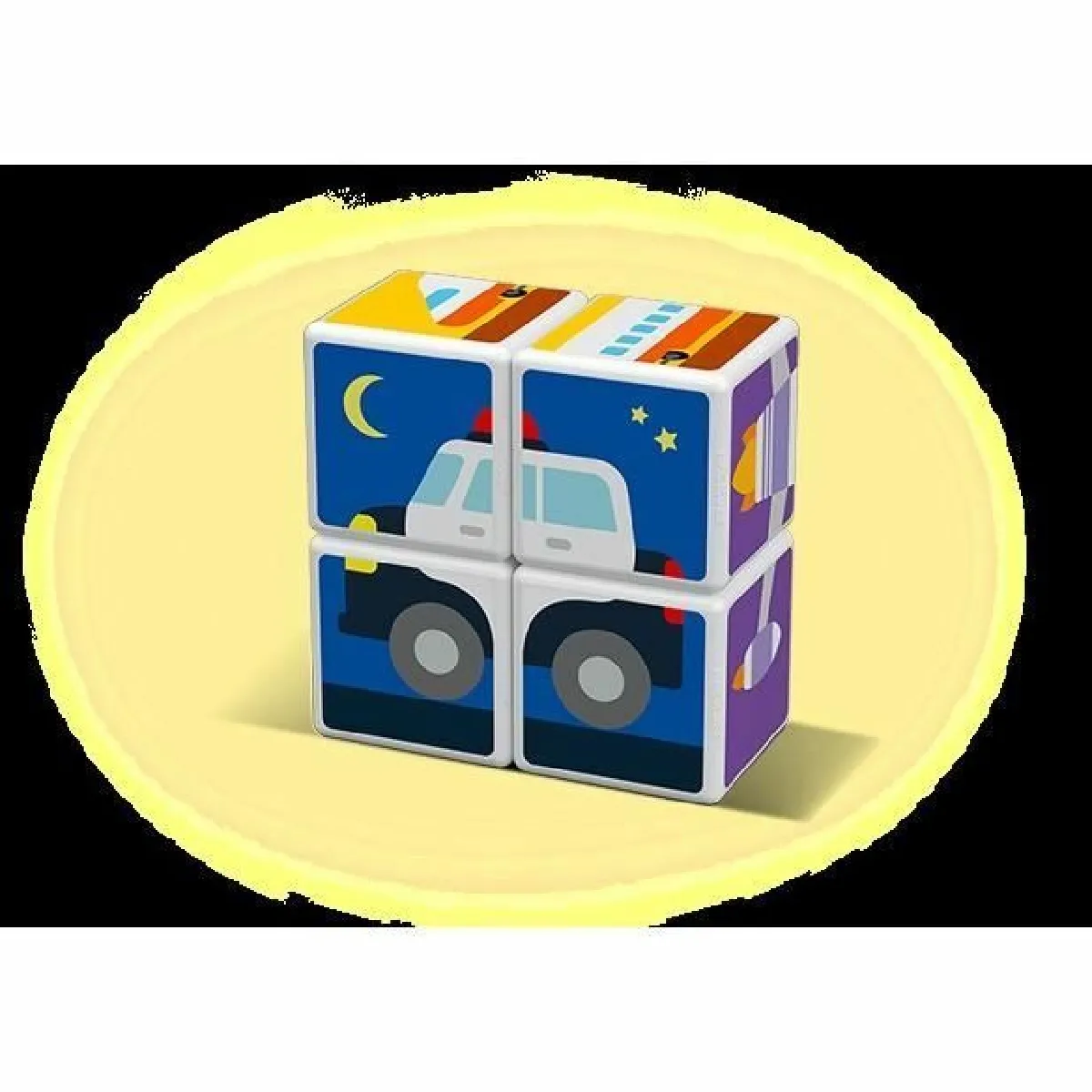 Geomag MagiCube 122 Transport - Constructions Magn&eacute;tiques et Jeux Educatifs, 4 Cubes Magn&eacute;tiques