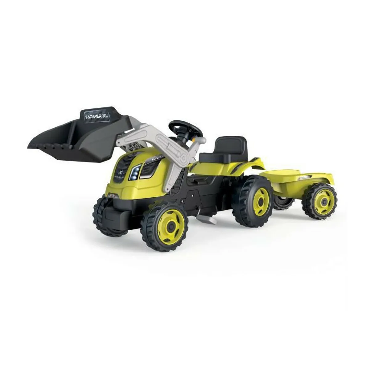 SMOBY Tracteur Farmer Max + Remorque