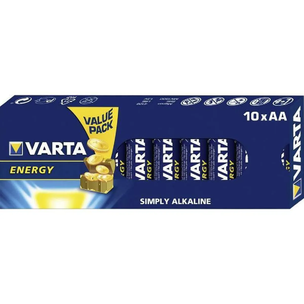 Varta piles alcalines AA LR6 - Lot de 10
