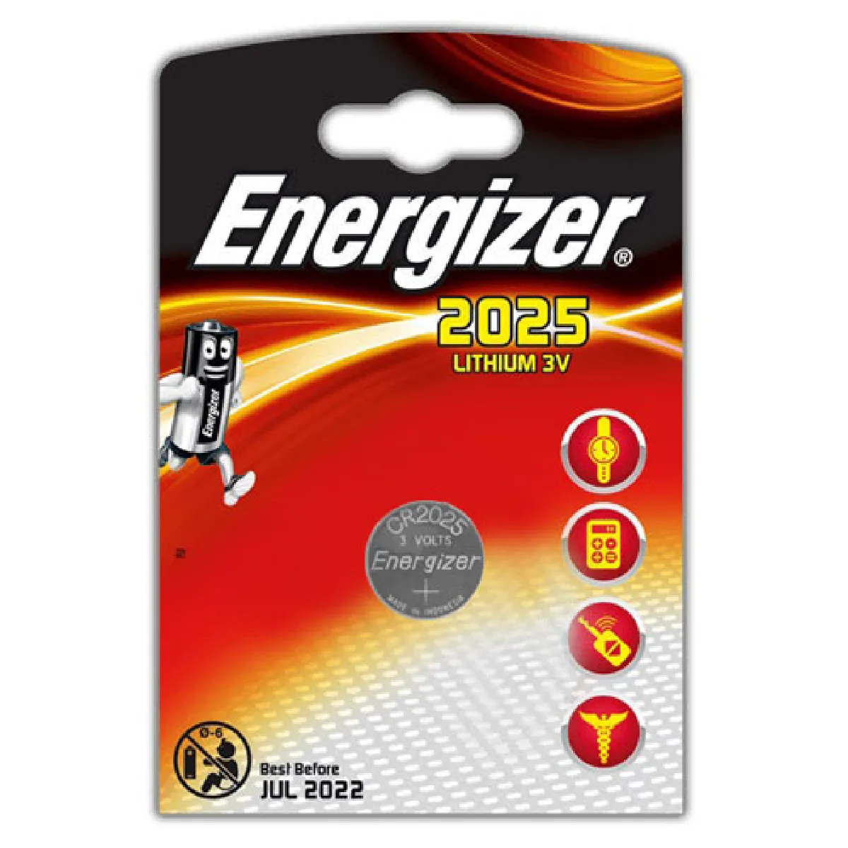 Piles Bouton Lithium Cr2025 3v Energizer Le Lot De 4 Piles - vue 2