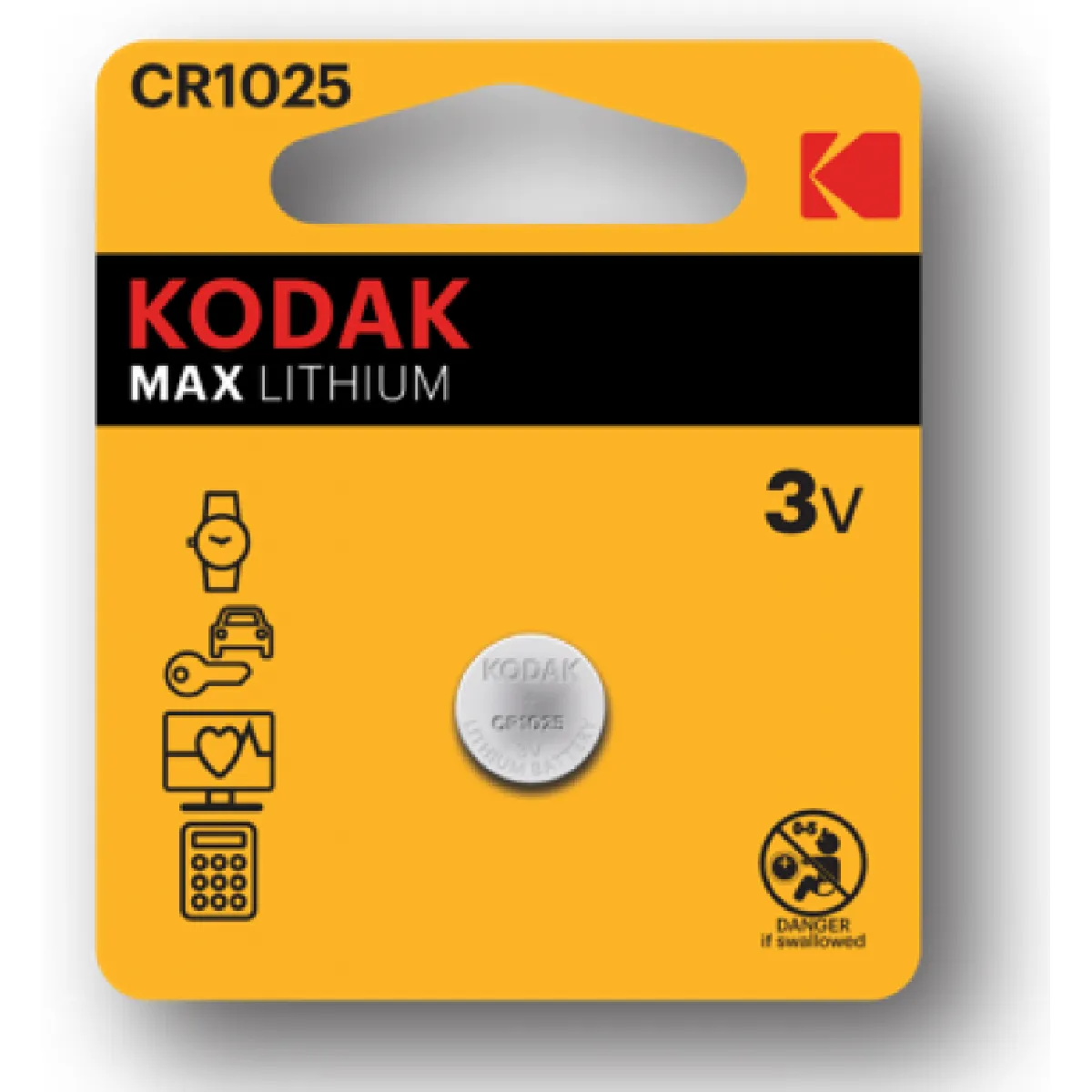 Kodak CR1025 Ultra Lithium - vue 3