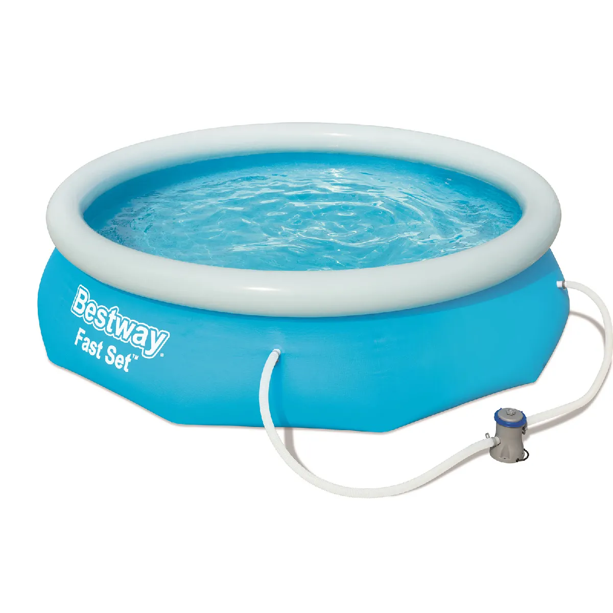 Piscine Autoportante Ronde Fast Set Diam.2.59m X H.76cm Bestway Le Kit Piscine