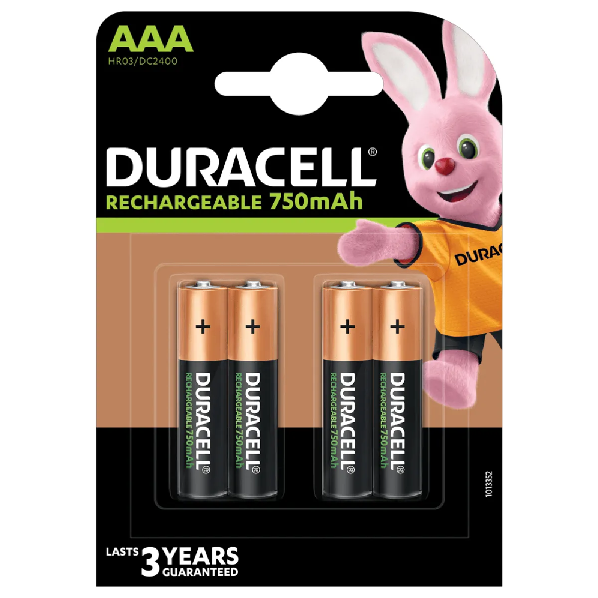 Duracell piles rechargeables aaa 750 mah lot de 4 piles - vue 9