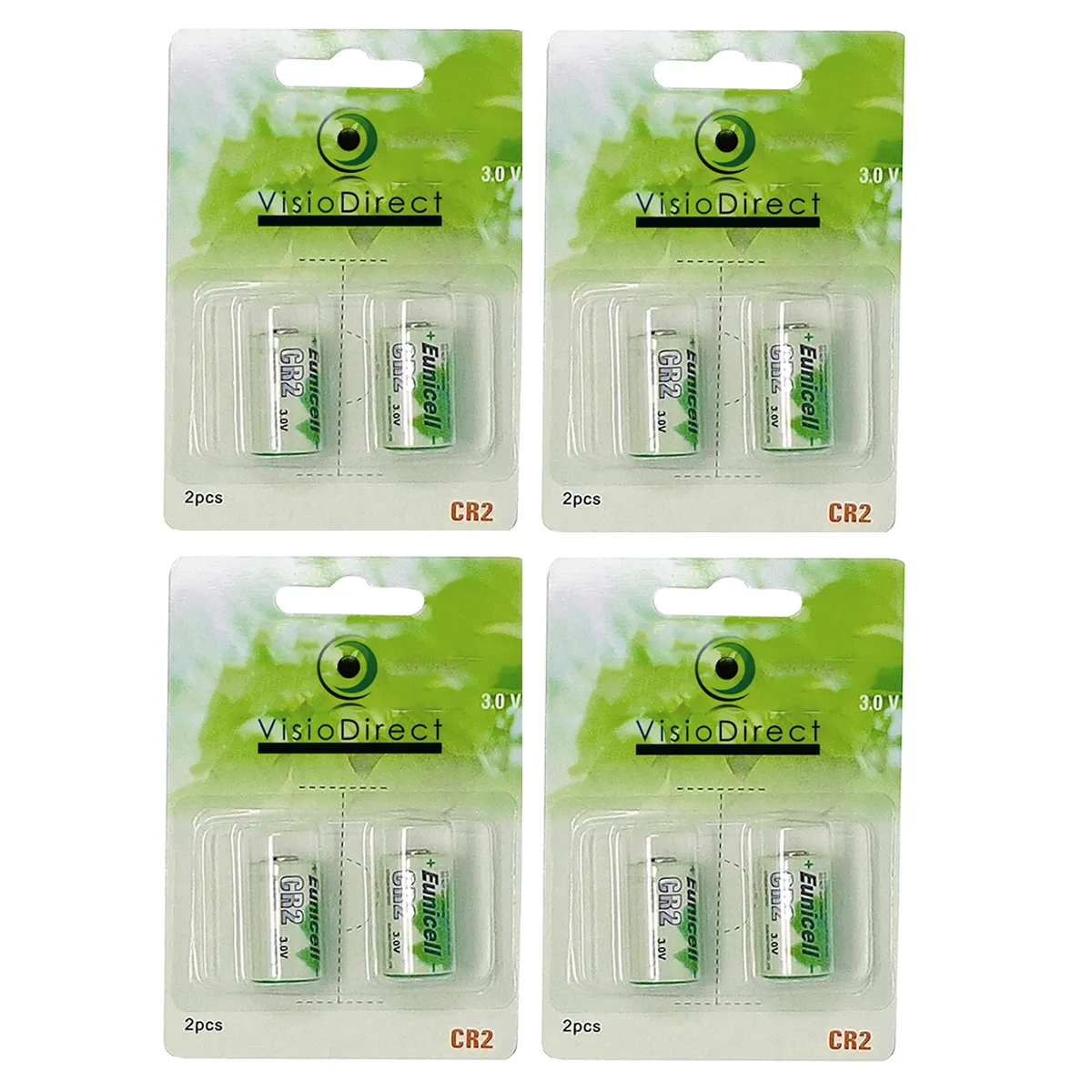 VISIODIRECT - Pile Lithium CR2 - 3V - 800mAh - Lot de 8 - Image 2