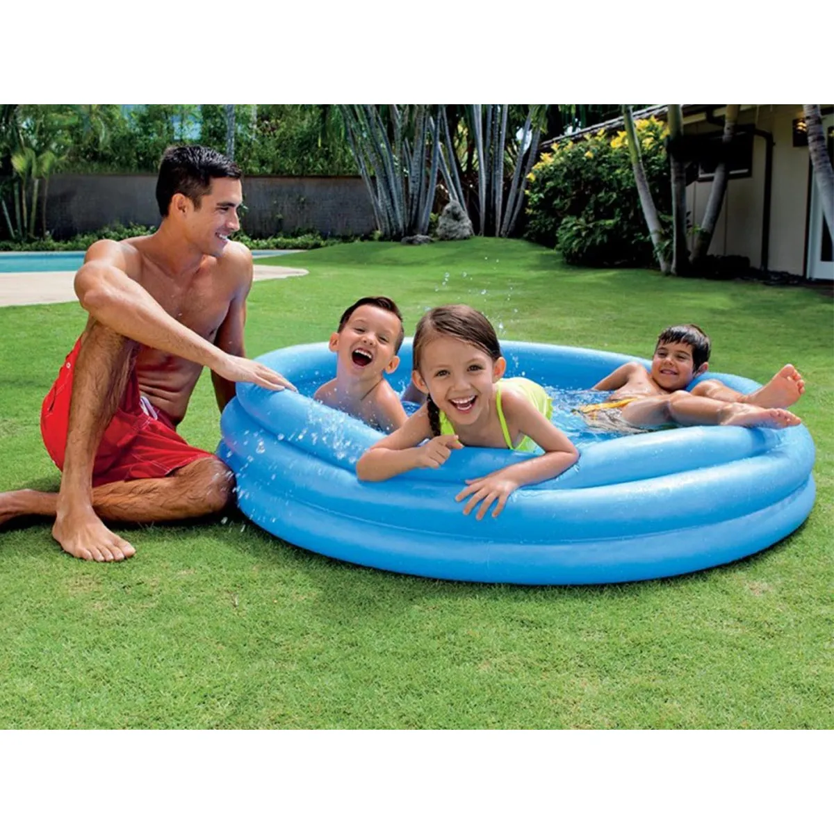 Intex Bleu Piscine Gonflable Crystal