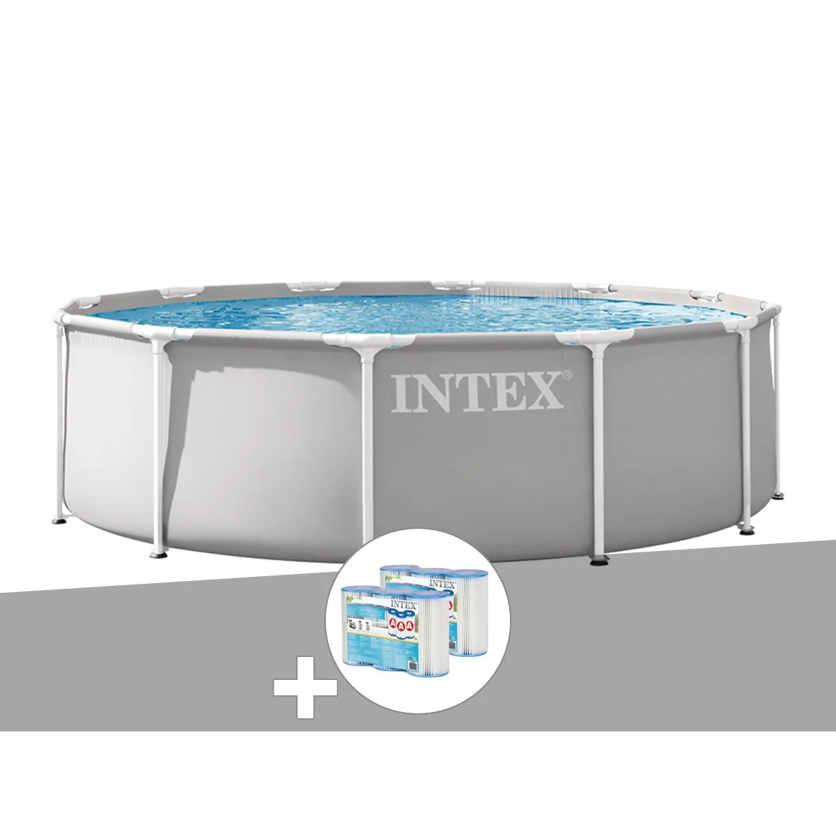 Intex Prism Frame - 3,66 m x 0,76 m - Gris