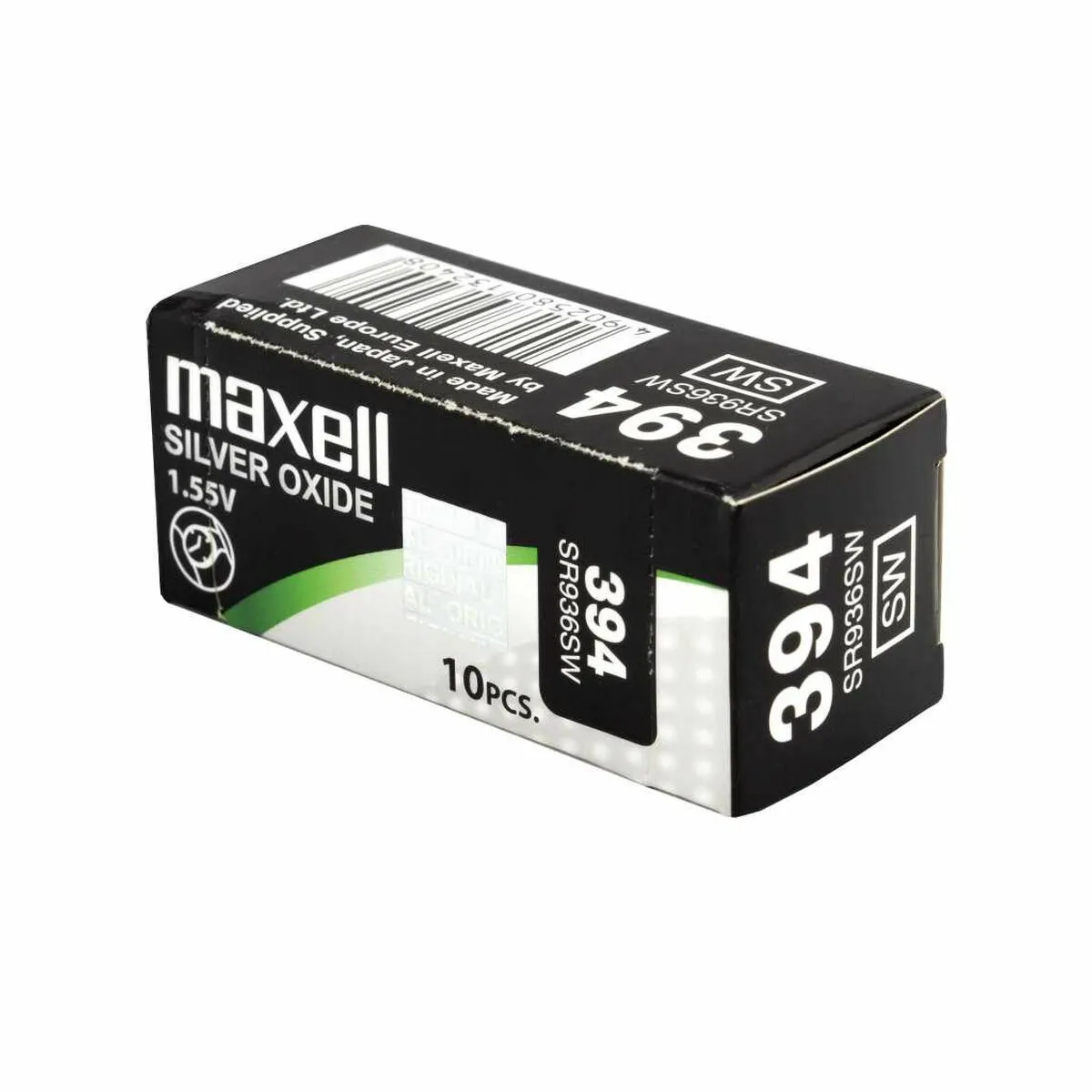 PILE SR936SW 394 OXYDE SR45 1.55V 67mAh x1 MAXELL - vue 2