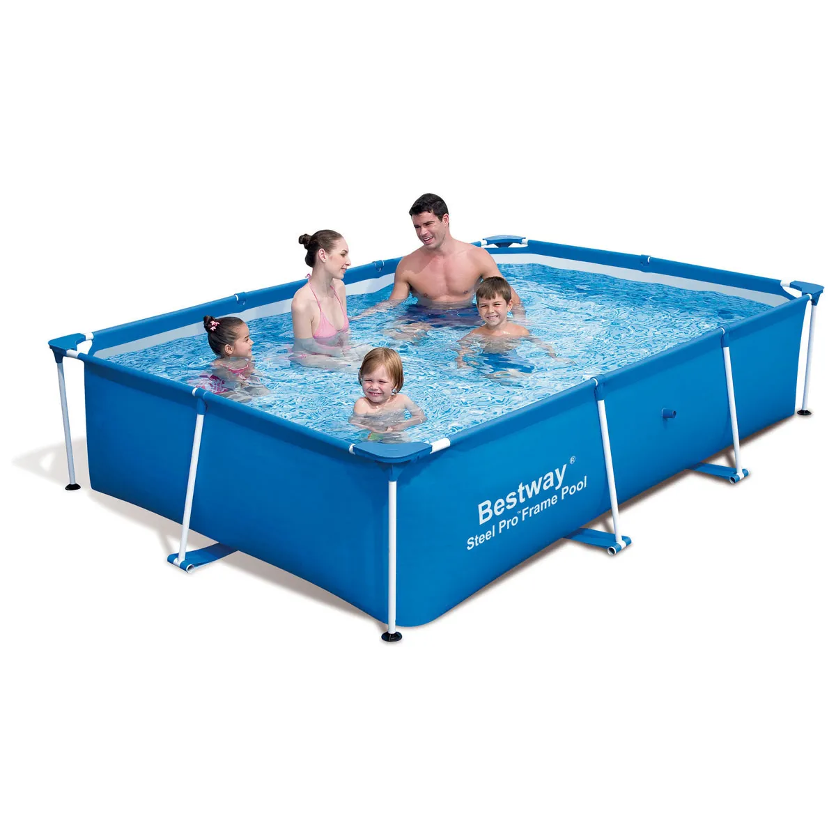 BESTWAY Piscine tubulaire rectangulaire ""splash"" 2.59 x 1.70 x 0.61 m