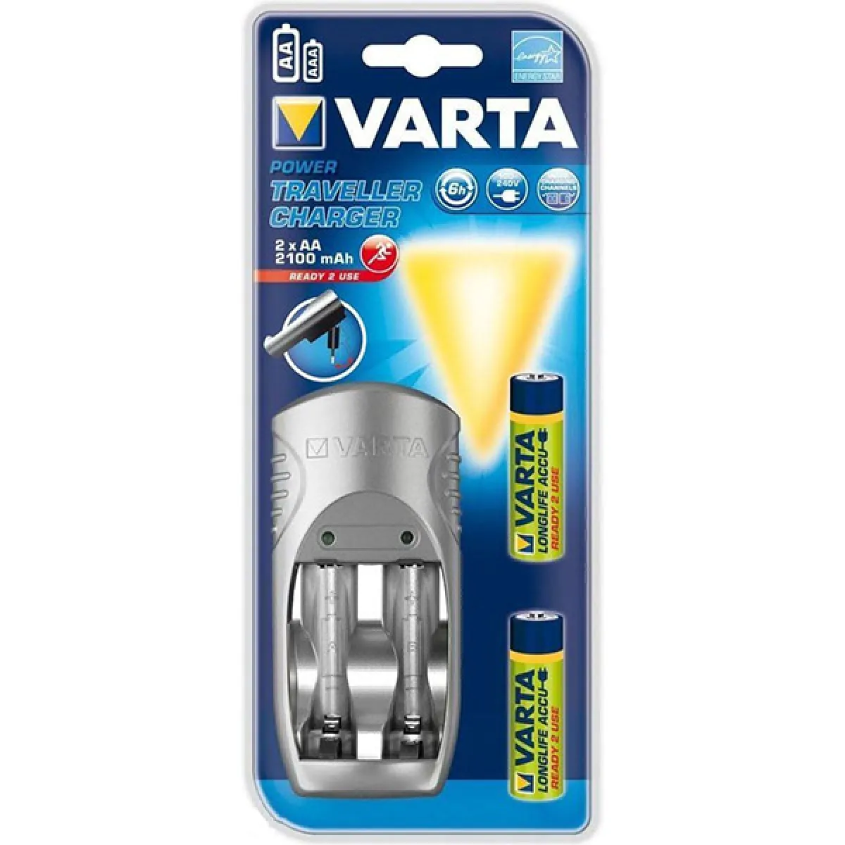 VARTA  Chargeur de piles avec 2 AA