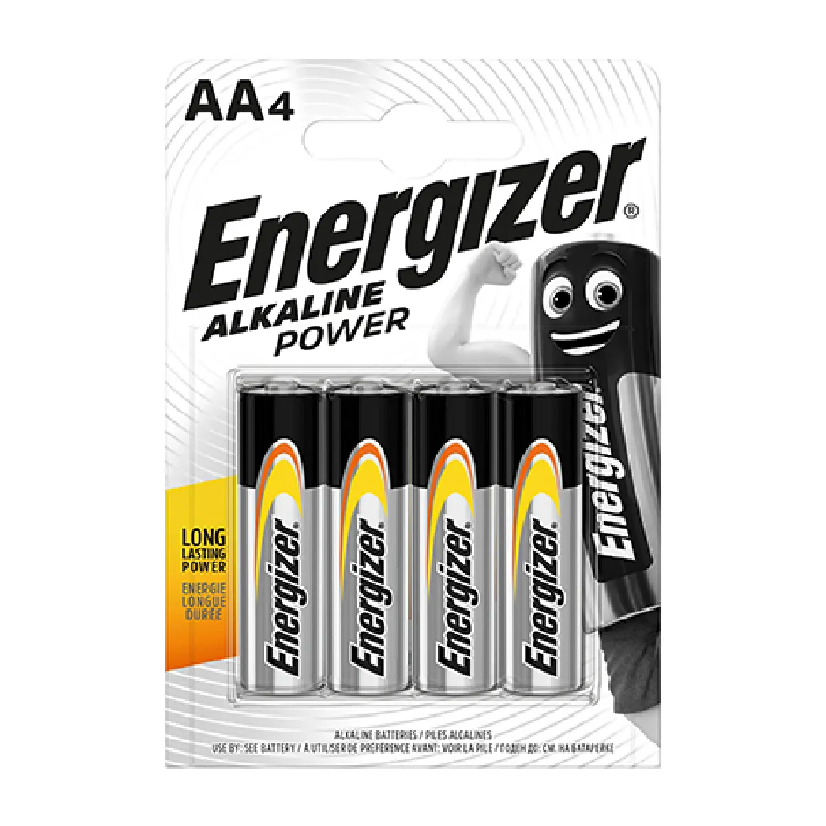 Energizer 4 piles lr06aa alkaline power - vue 2