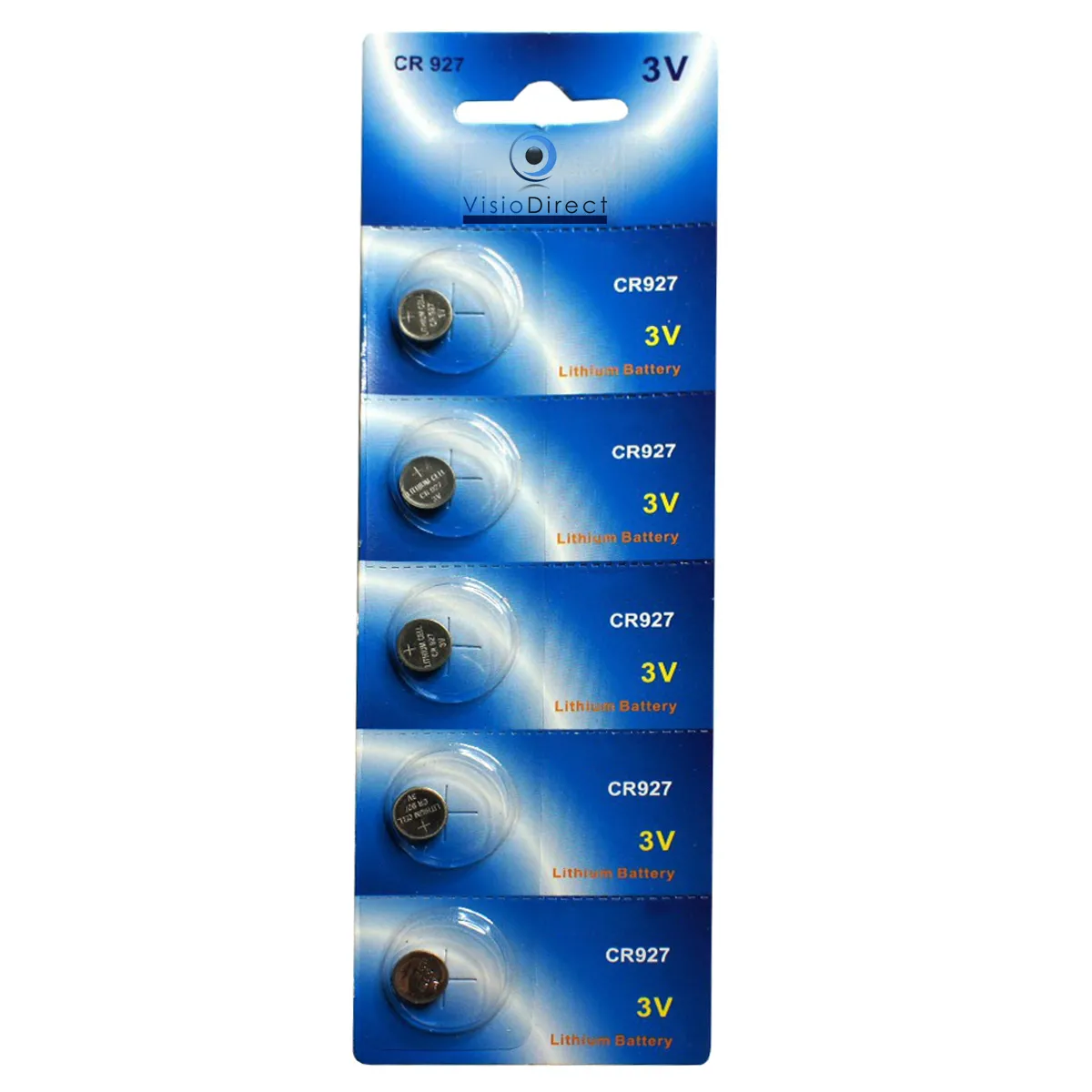Visiodirect Piles Bouton Lithium Cr927 - Lot De 5