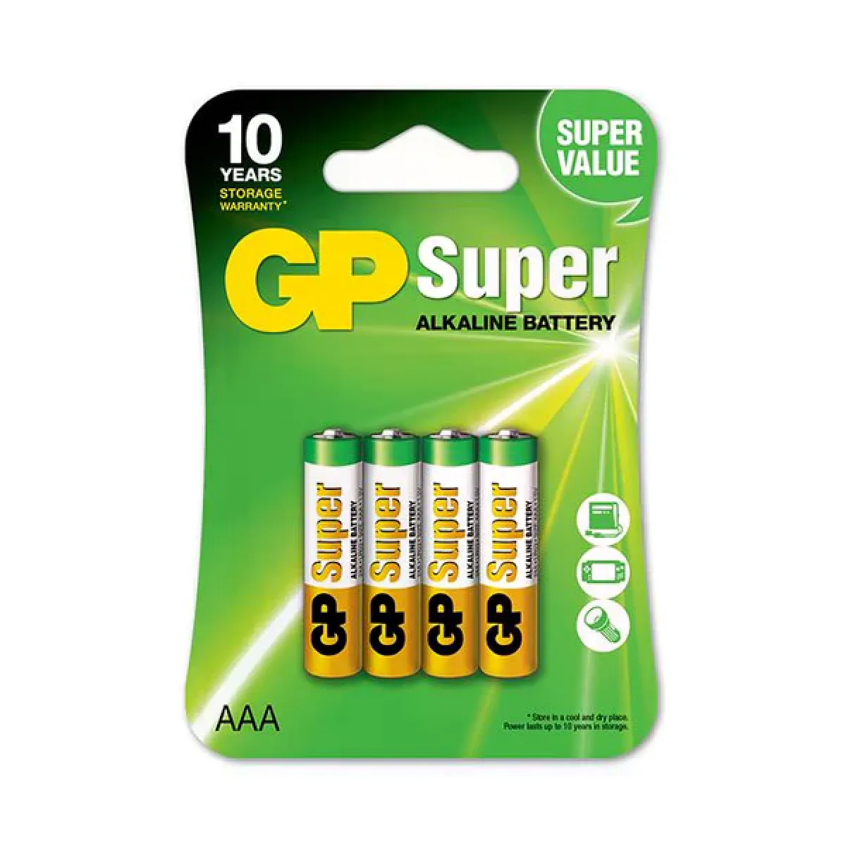 Gp Batteries Gp_battery Piles Alcalines Aaa Lr03 - Lot De 4