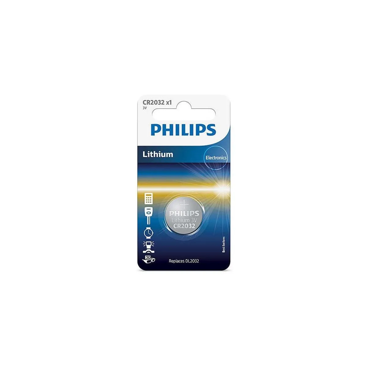 Philips Piles Bouton Longlife CR2032