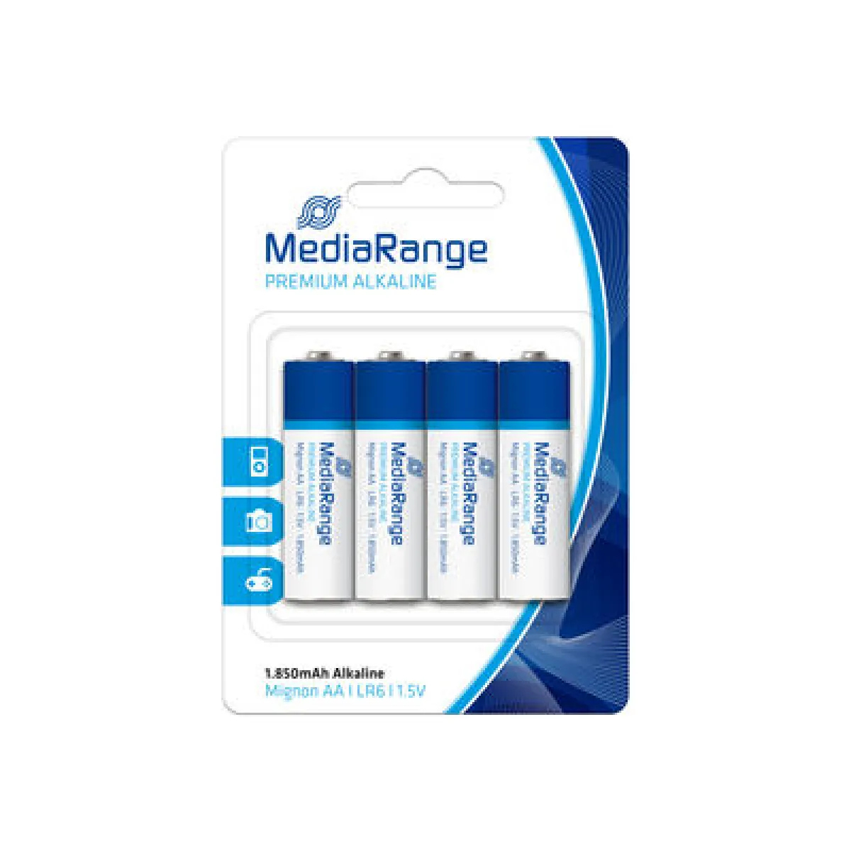 Mediarange Piles Alcalines Aa Lr6 - Lot De 4