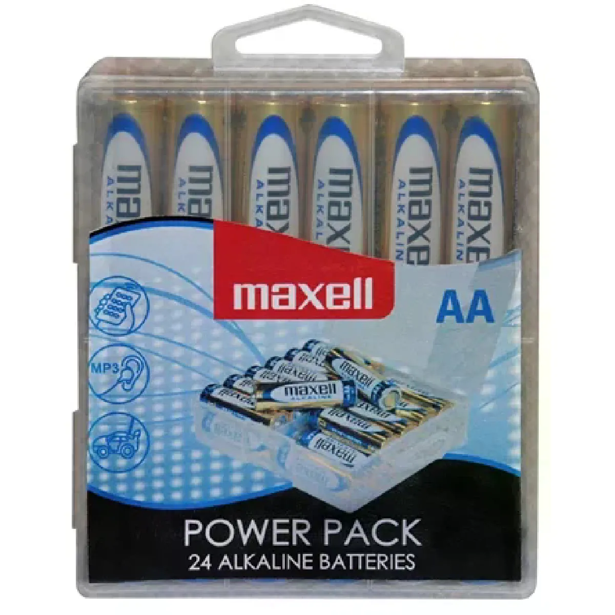AR0394 MAXELL Pack de 24 Piles LR6 Boite Plastique 790269 - vue 2