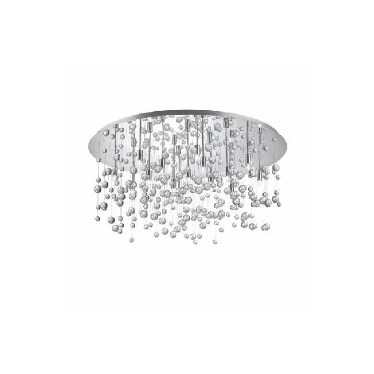 Ideal Lux Eal Lux Plafonnier Neve - 15 Ampoules Chrome