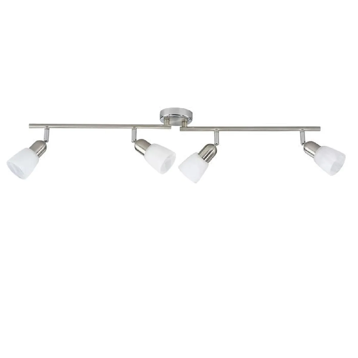 Brilliant (Lighting) Blanc Brilliant Plafonnier Sofia 4 Lumières - Chromé