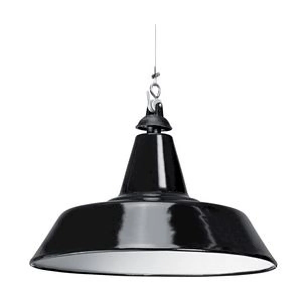Aric Plafonnier coquille - Noir